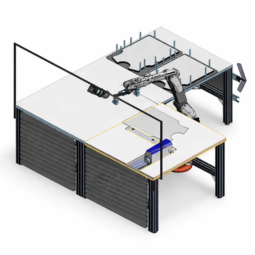 Cell, gripper and process monitoring setup