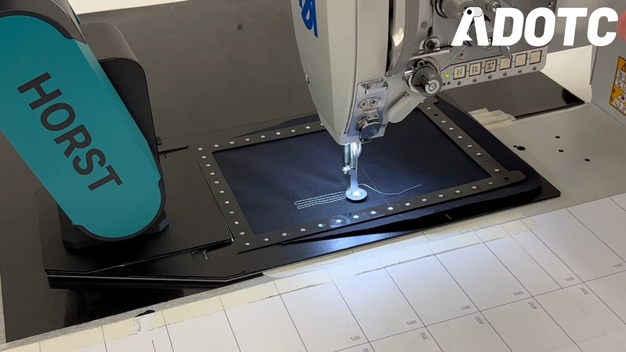 Automatisierter Nähprozess im Roboternähsystem von ADOTC